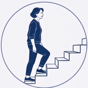 Climbing stairs