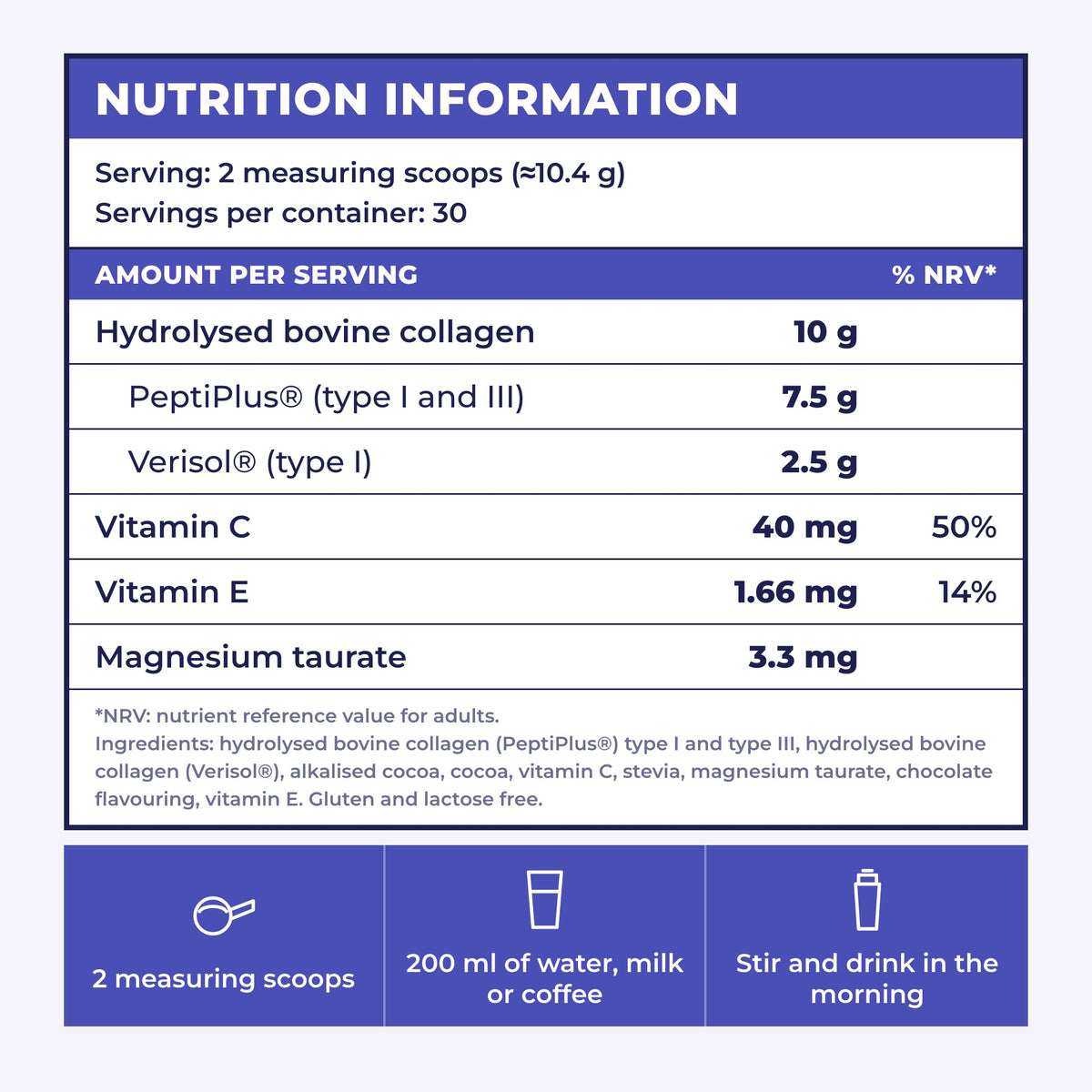 ProtoCol Multi Collagen nutrition information and how to take it